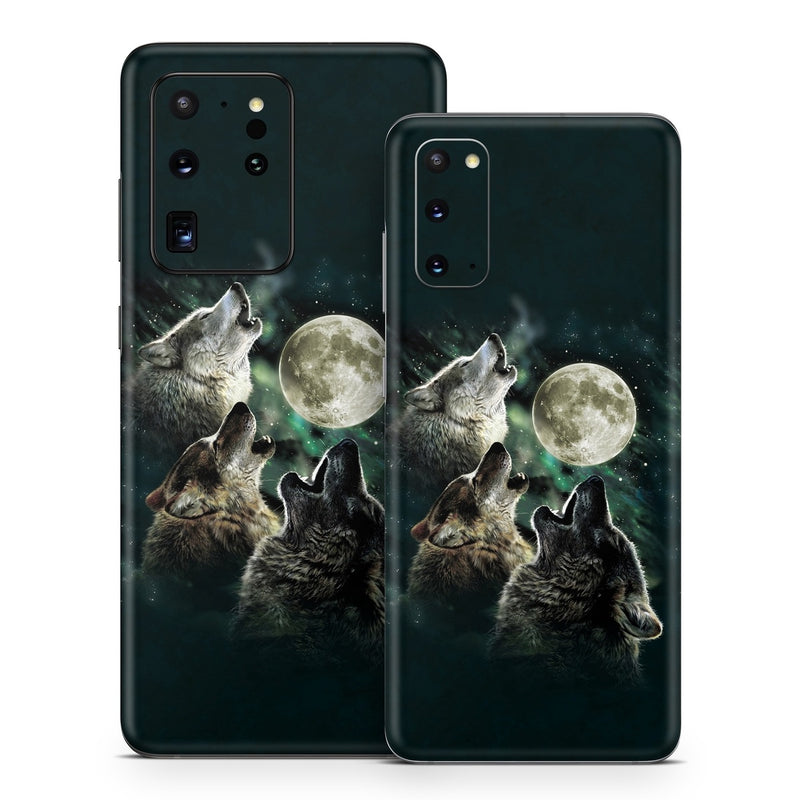 SGS20-TWOLVES Samsung Galaxy S20 Skin - Three Wolf Moon -  Decal Girl