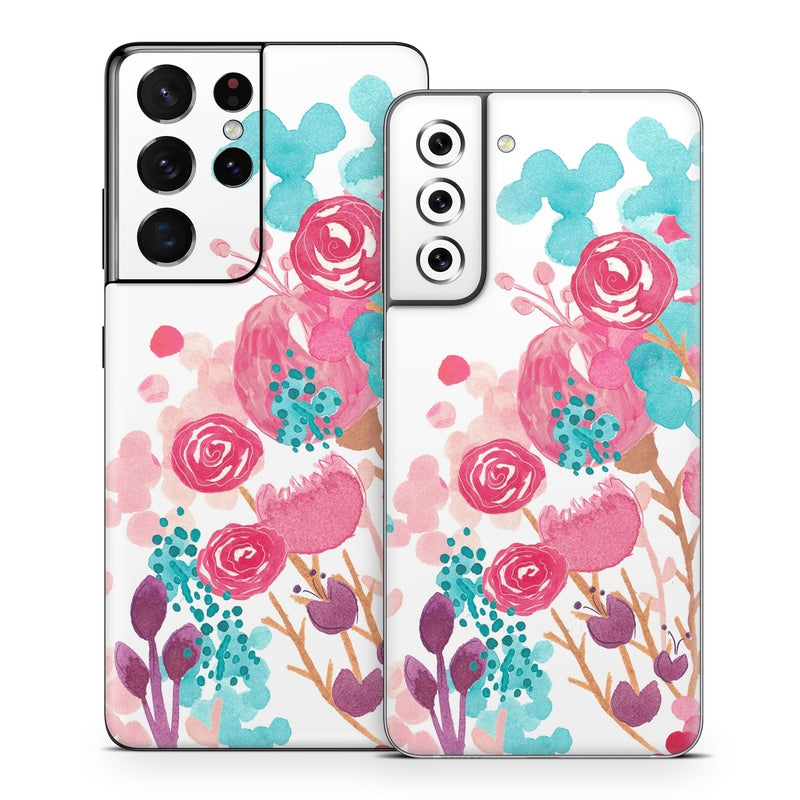 SGS21-BLUSHBLS Samsung Galaxy S21 Skin - Blush Blossoms -  Decal Girl