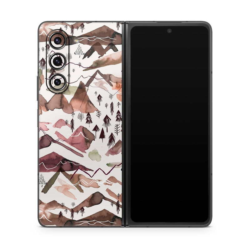 SGZFLD5-REDMTN Samsung Galaxy Z Fold5 Skin - Red Mountains -  Decal Girl