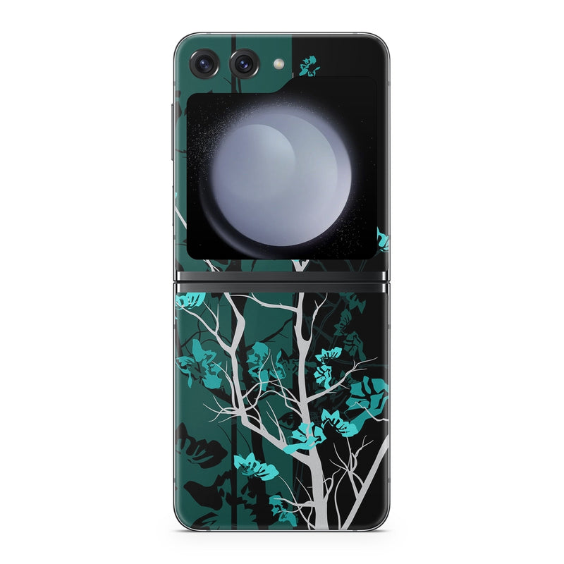 SGZFLP5-TRANQUILITY-BLU Samsung Galaxy Z Flip5 Skin - Aqua Tranquility -  Decal Girl