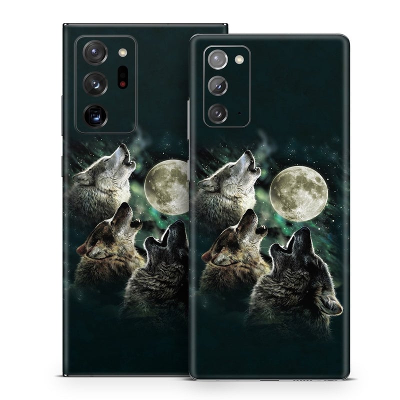 SGN20-TWOLVES Samsung Galaxy Note 20 Skin - Three Wolf Moon -  Decal Girl