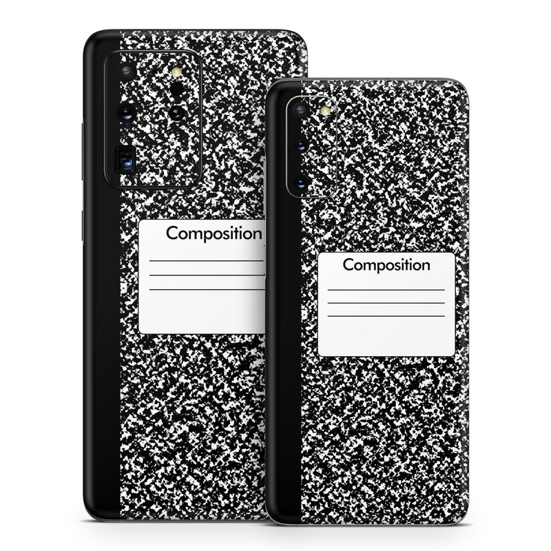 SGS20-COMPNTBK Samsung Galaxy S20 Skin - Composition Notebook -  Decal Girl