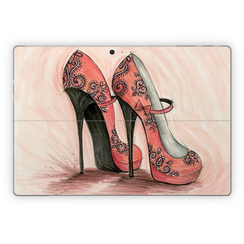 MSSP-CSHOES Microsoft Surface Pro Skin - Coral Shoes -  Decal Girl