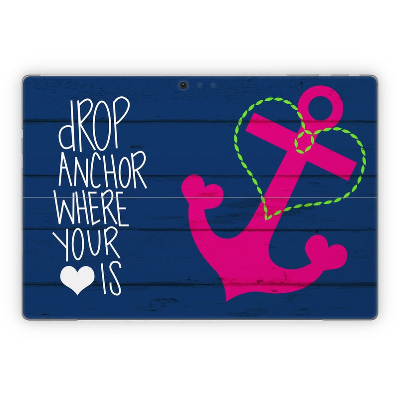 MSSP-DANCHOR Microsoft Surface Pro Skin - Drop Anchor -  Decal Girl