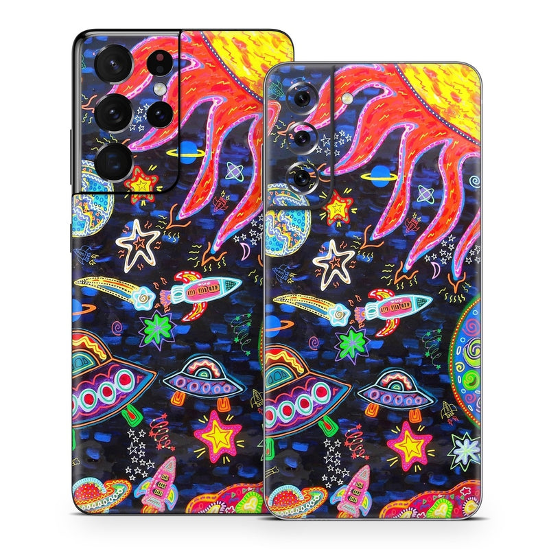 SGS21-OSPACE Samsung Galaxy S21 Skin - Out to Space -  Decal Girl