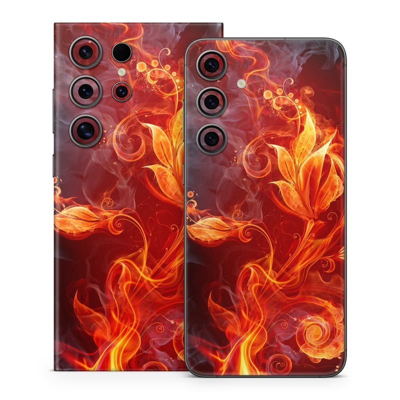 SGS24-FLWRFIRE Samsung Galaxy S24 Skin - Flower of Fire -  Decal Girl