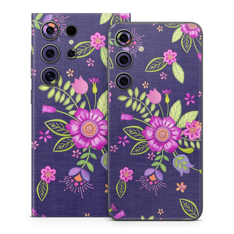 SGS24-FOLKFLORAL Samsung Galaxy S24 Skin - Folk Floral -  Decal Girl