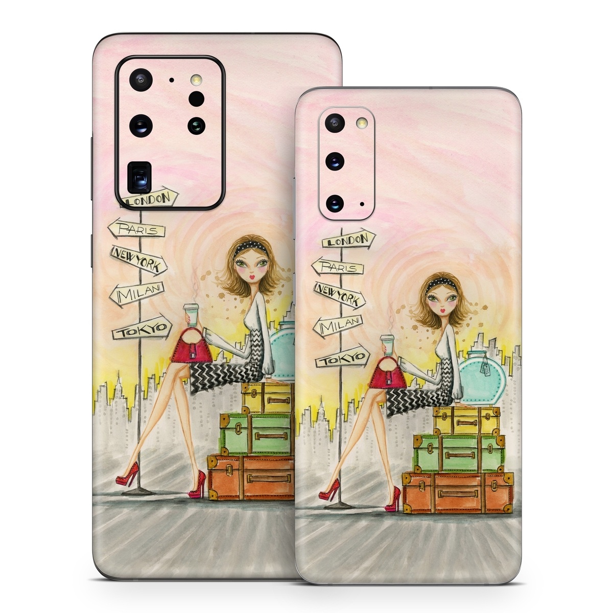 SGS20-JETSET Samsung Galaxy S20 Skin - The Jet Setter -  Decal Girl