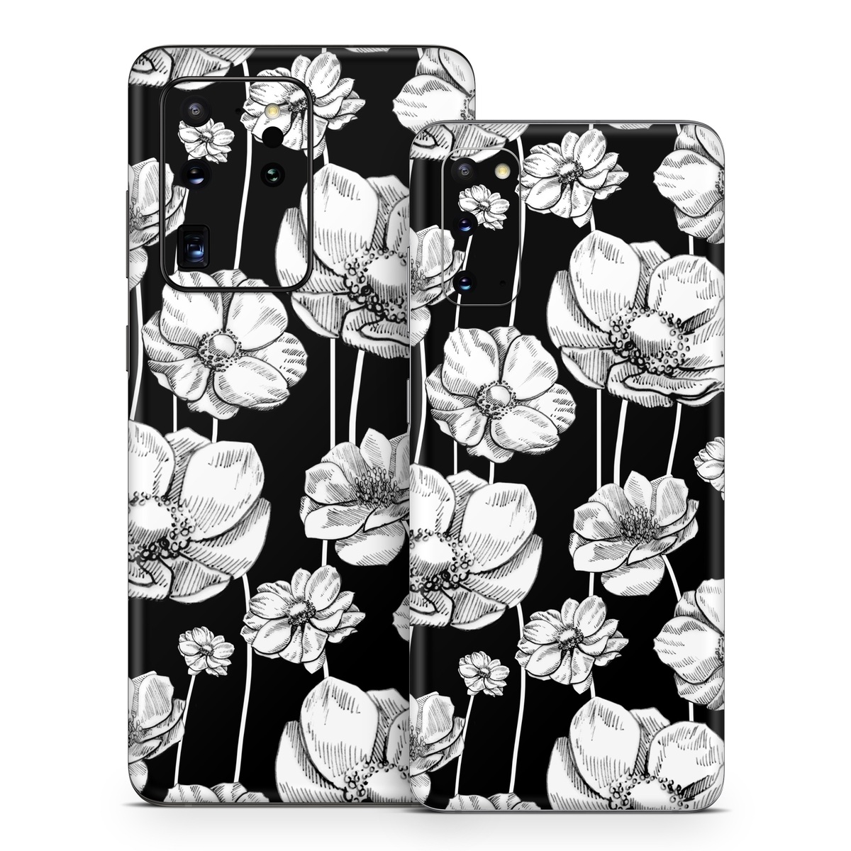 SGS20-STRIPEDBLOOMS Samsung Galaxy S20 Skin - Striped Blooms -  Decal Girl