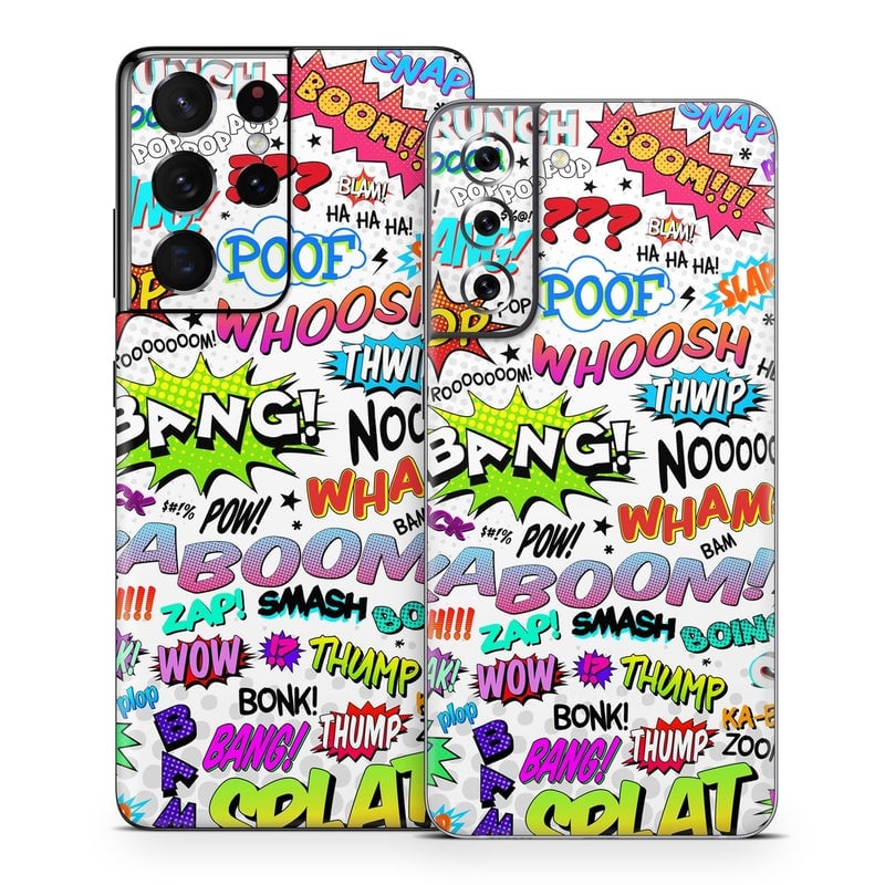 SGS21-COMICS Samsung Galaxy S21 Skin - Comics -  Decal Girl