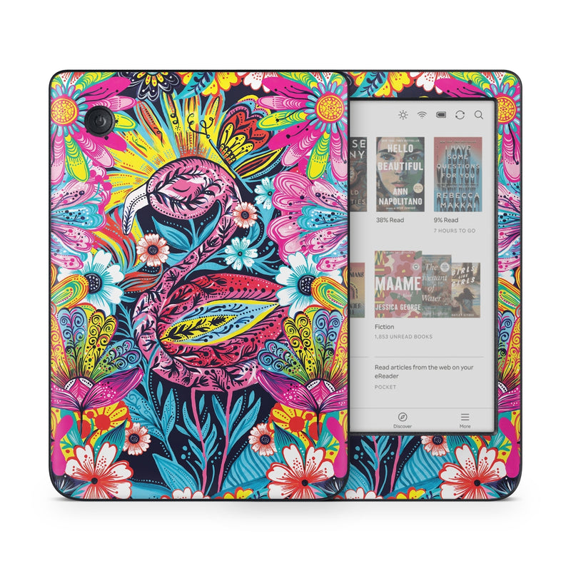 KCC-FLASHYFLAMINGO Kobo Clara Colour Skin - Flashy Flamingo -  Decal Girl