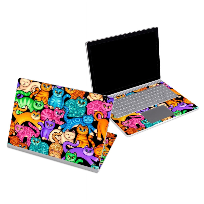 MSSB-CLRKIT Microsoft Surface Book Skin - Colorful Kittens -  Decal Girl