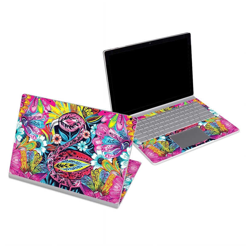 MSSB-FLASHYFLAMINGO Microsoft Surface Book Skin - Flashy Flamingo -  Decal Girl