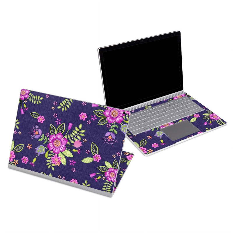 MSSB-FOLKFLORAL Microsoft Surface Book Skin - Folk Floral -  Decal Girl