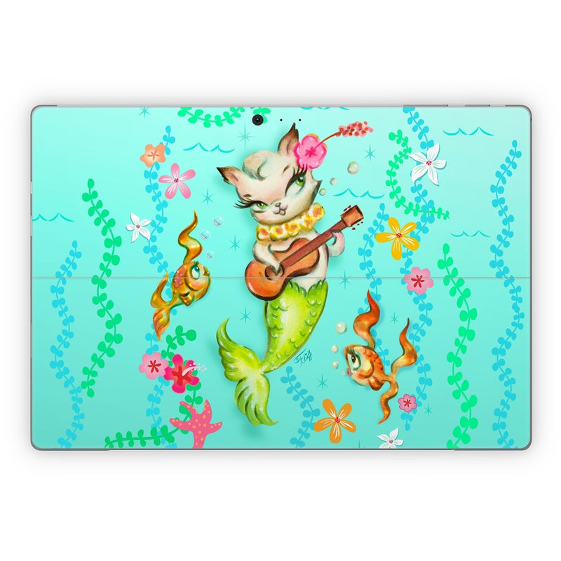 MSSP-MERKITUKEL Microsoft Surface Pro Skin - Merkitten with Ukelele -  Decal Girl