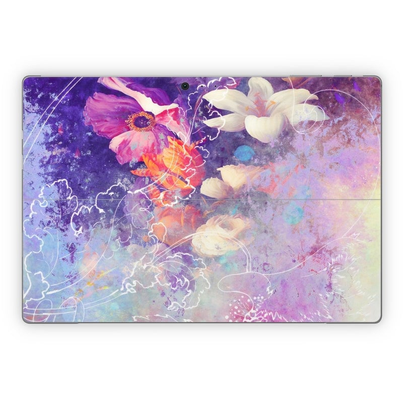 MSSP-SKFLILY Microsoft Surface Pro Skin - Sketch Flowers Lily -  Decal Girl