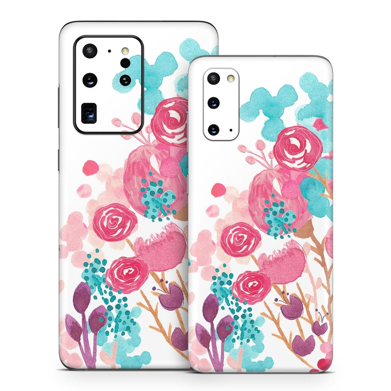 SGS20-BLUSHBLS Samsung Galaxy S20 Skin - Blush Blossoms -  Decal Girl