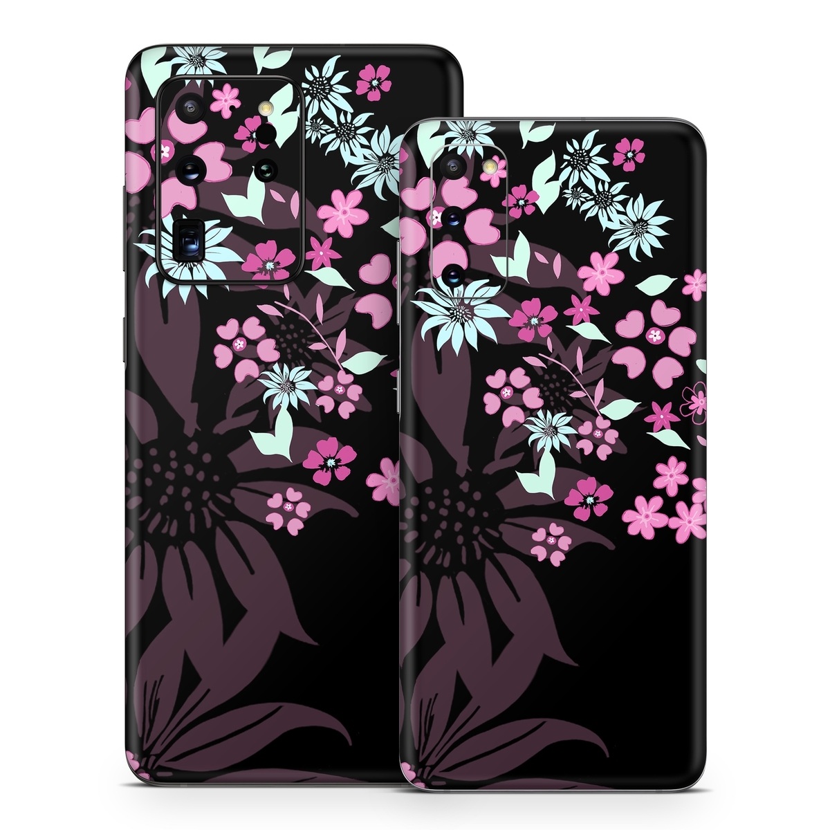 SGS20-DKFLOWERS Samsung Galaxy S20 Skin - Dark Flowers -  Decal Girl