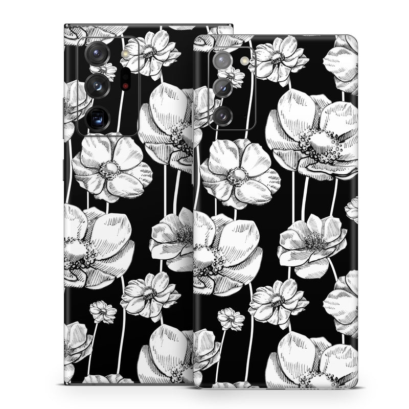 SGN20-STRIPEDBLOOMS Samsung Galaxy Note 20 Skin - Striped Blooms -  Decal Girl