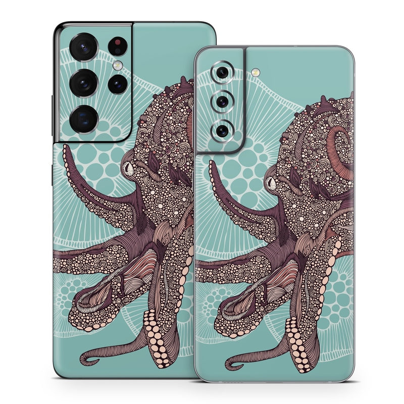 SGS21-OCTOBLOOM Samsung Galaxy S21 Skin - Octopus Bloom -  Decal Girl