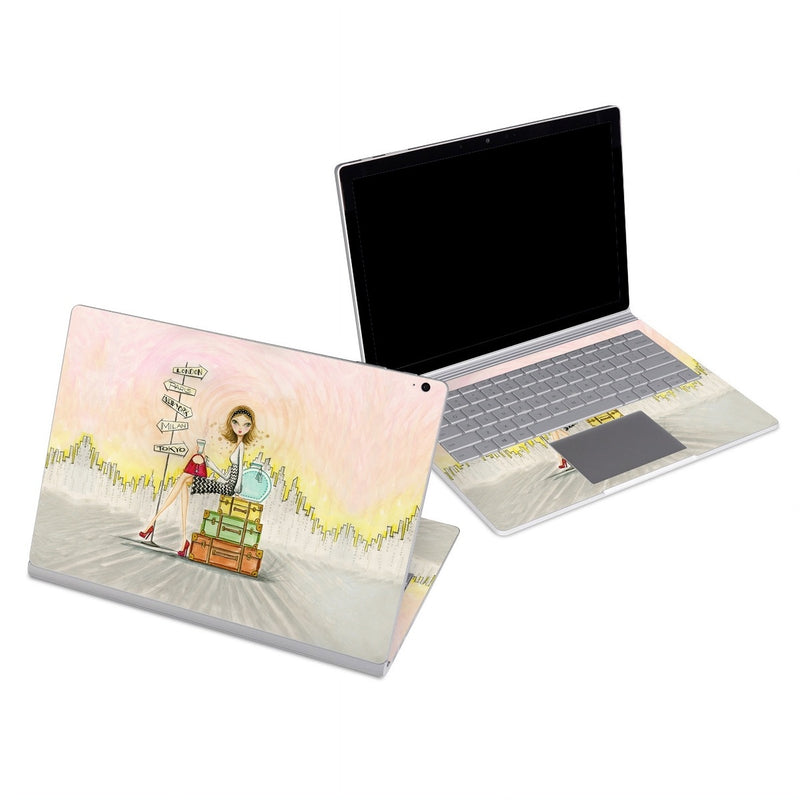 MSSB-JETSET Microsoft Surface Book Skin - The Jet Setter -  Decal Girl