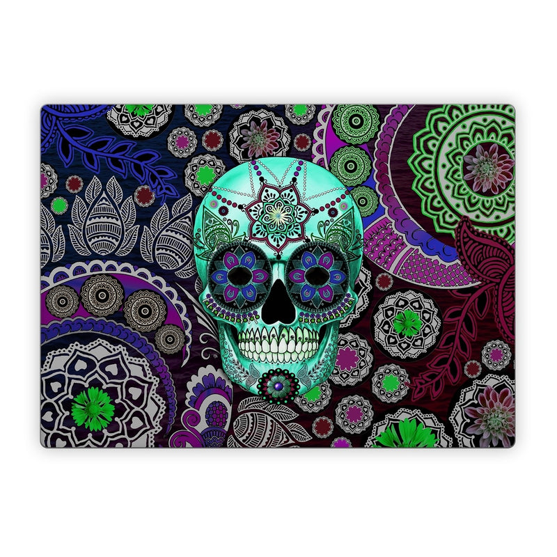 MSSL-SUGSKLSOMB Microsoft Surface Laptop Skin - Sugar Skull Sombrero -  Decal Girl