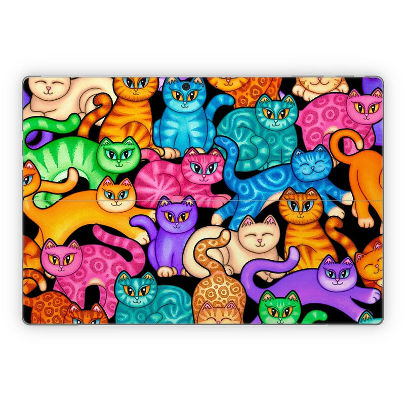 MSSP-CLRKIT Microsoft Surface Pro Skin - Colorful Kittens -  Decal Girl