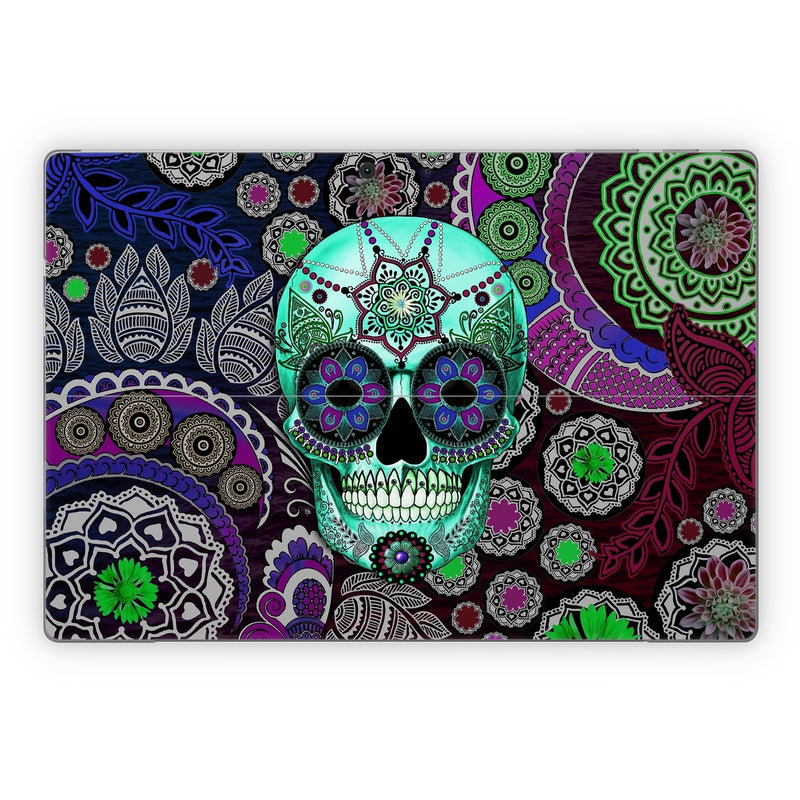 MSSP-SUGSKLSOMB Microsoft Surface Pro Skin - Sugar Skull Sombrero -  Decal Girl