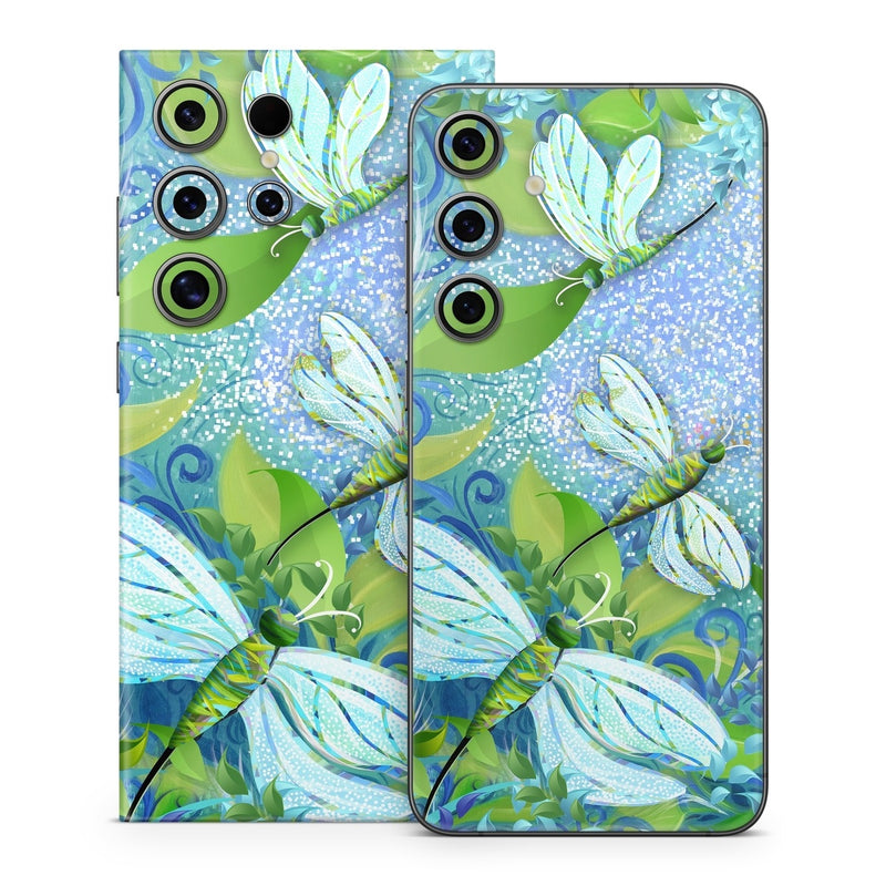 SGS24-DFLYFAN Samsung Galaxy S24 Skin - Dragonfly Fantasy -  Decal Girl