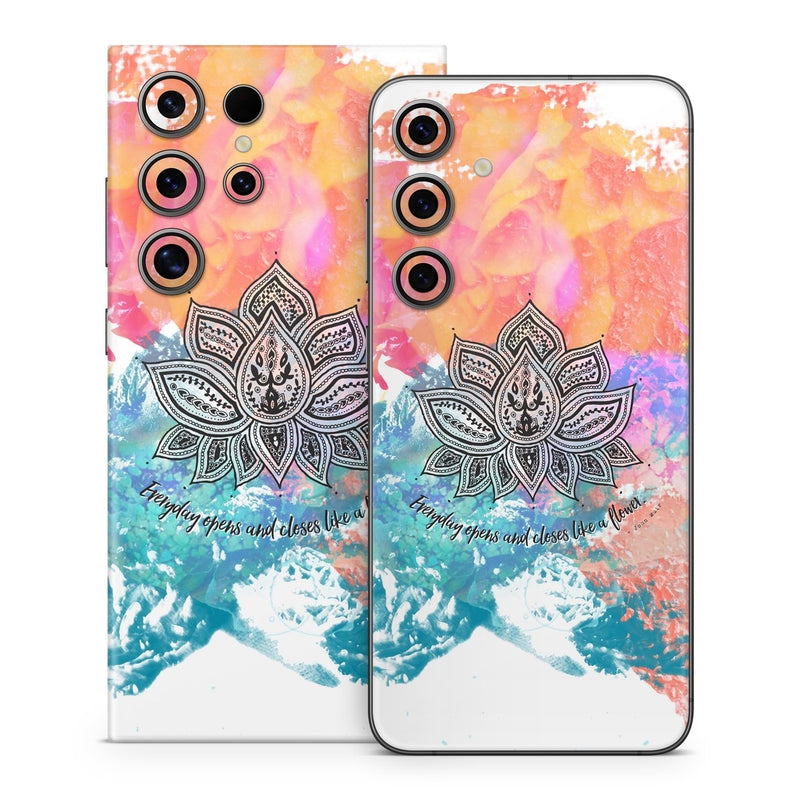 SGS24-HAPPYLOTUS Samsung Galaxy S24 Skin - Happy Lotus -  Decal Girl