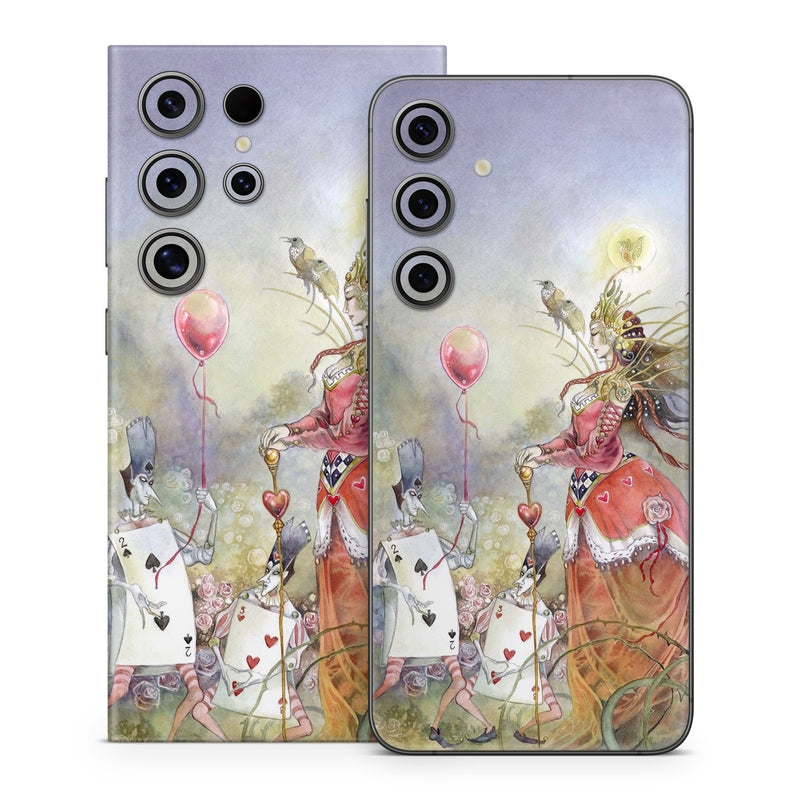 SGS24-QUOHEARTS Samsung Galaxy S24 Skin - Queen of Hearts -  Decal Girl