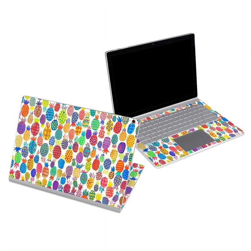 MSSB-COLORFULPINE Microsoft Surface Book Skin - Colorful Pineapples -  Decal Girl