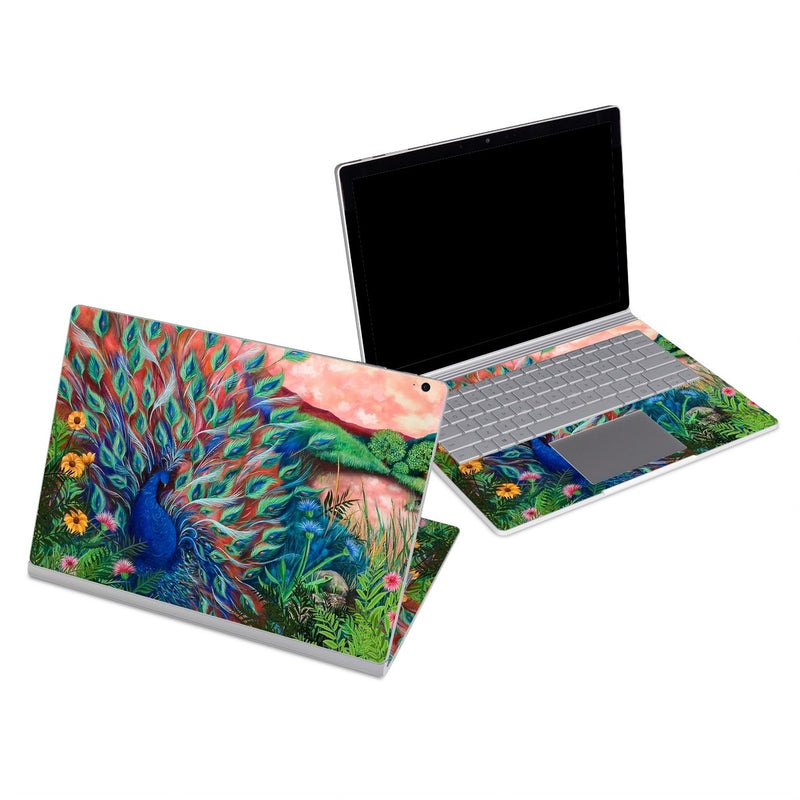 MSSB-CORALPC Microsoft Surface Book Skin - Coral Peacock -  Decal Girl