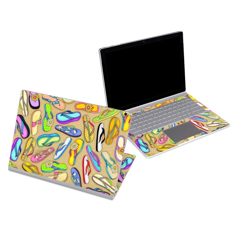 MSSB-FLIPFLOP Microsoft Surface Book Skin - Flip Flops -  Decal Girl