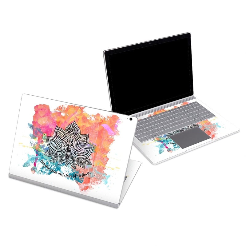 MSSB-HAPPYLOTUS Microsoft Surface Book Skin - Happy Lotus -  Decal Girl