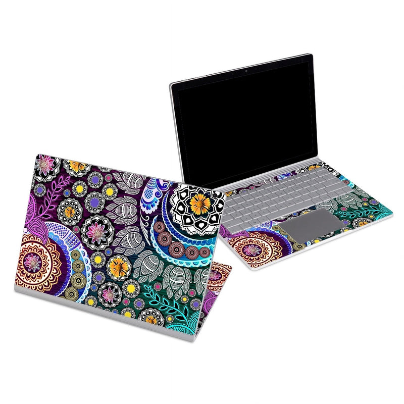 MSSB-MEHNDIG Microsoft Surface Book Skin - Mehndi Garden -  Decal Girl