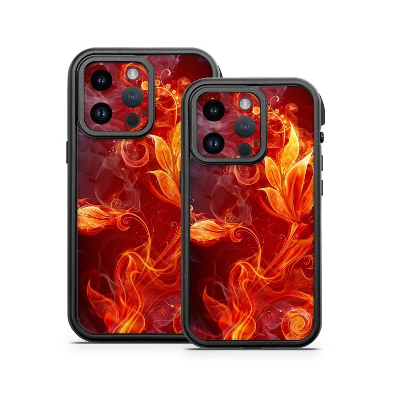 OFAIP14-FLWRFIRE Otterbox Fre iPhone 14 Case Skin - Flower of Fire -  Decal Girl