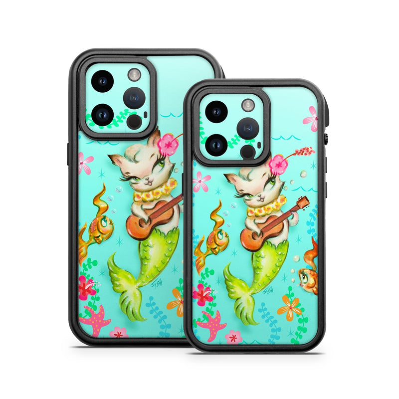 OFAIP14-MERKITUKEL Otterbox Fre iPhone 14 Case Skin - Merkitten with Ukelele -  Decal Girl