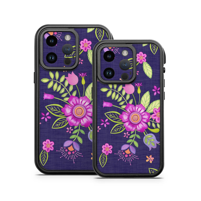 OFAIP14-FOLKFLORAL Otterbox Fre iPhone 14 Case Skin - Folk Floral -  Decal Girl