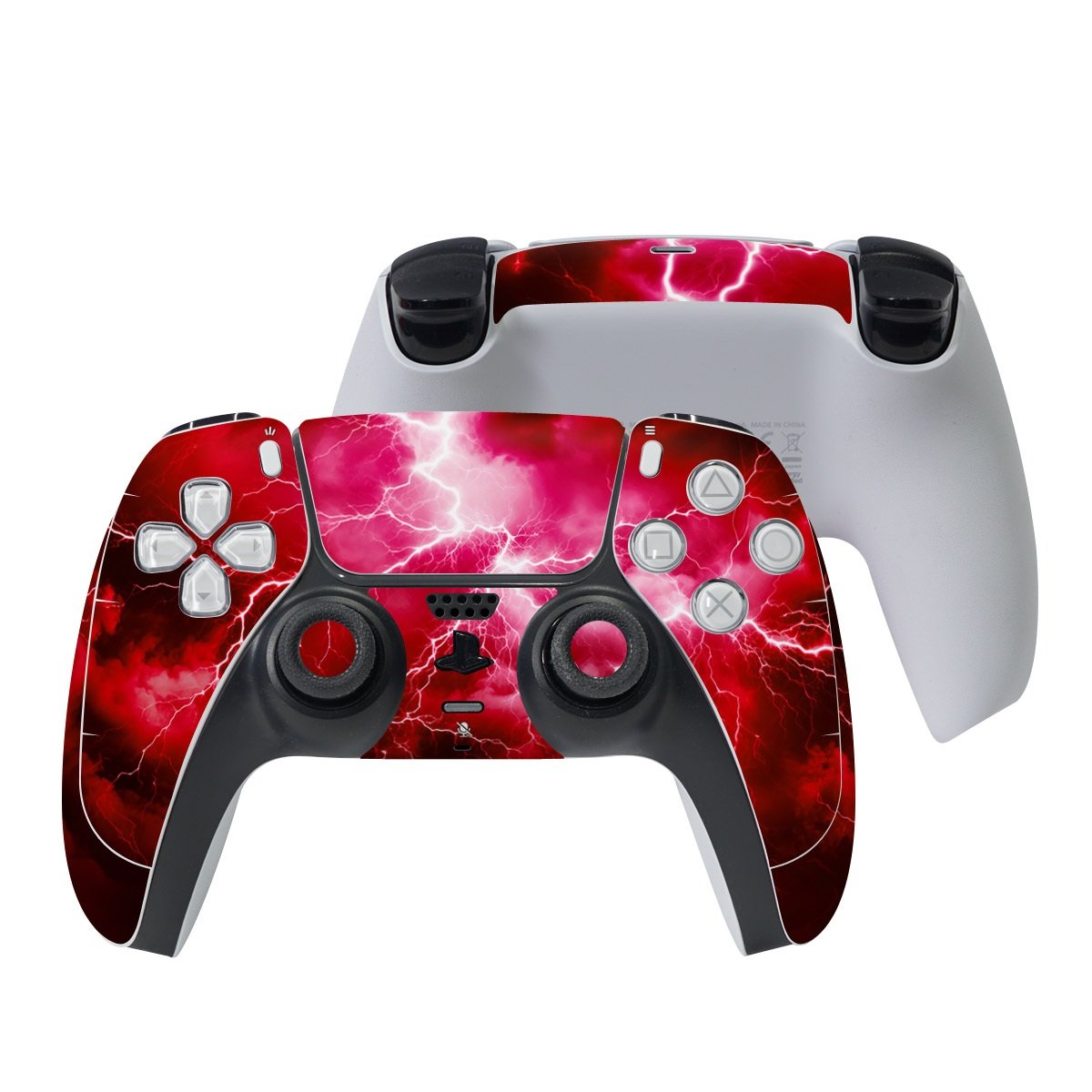 PS5C-APOCR-RED Sony PS5 Controller Skin - Apocalypse Red -  Decal Girl