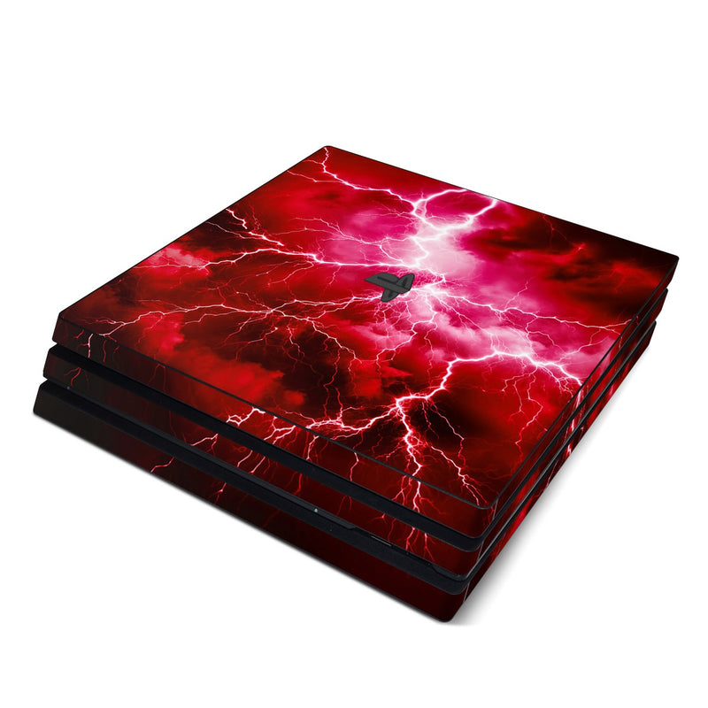 PS4P-APOCR-RED Sony PS4 Pro Skin - Apocalypse Red -  Decal Girl