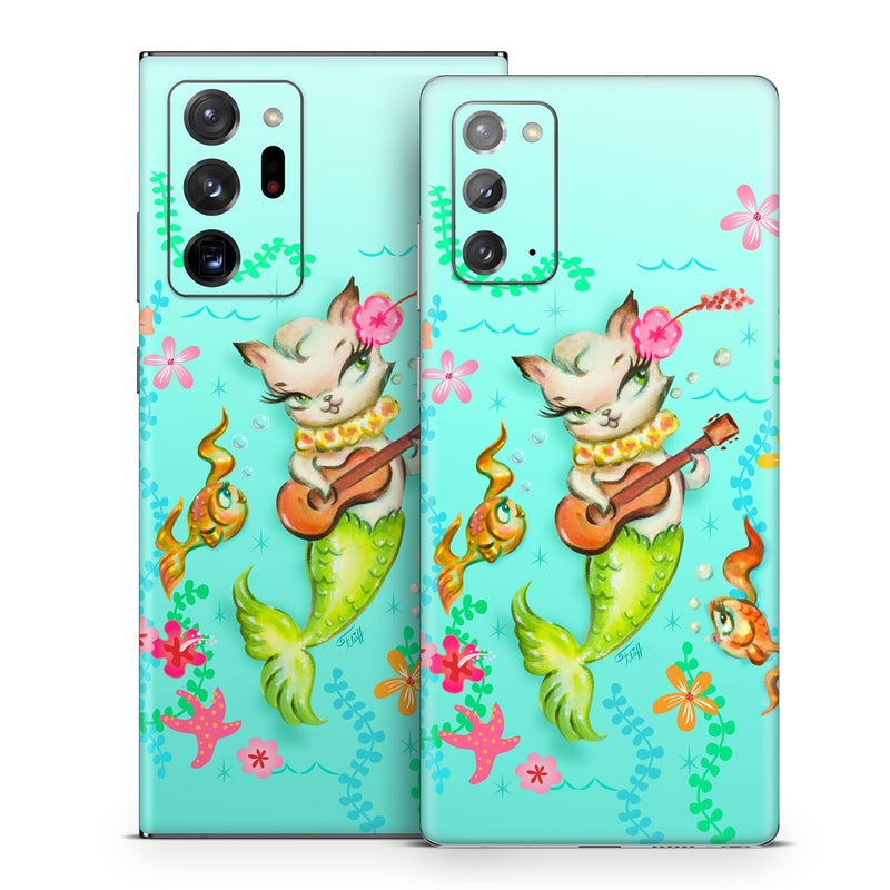 SGN20-MERKITUKEL Samsung Galaxy Note 20 Skin - Merkitten with Ukelele -  Decal Girl