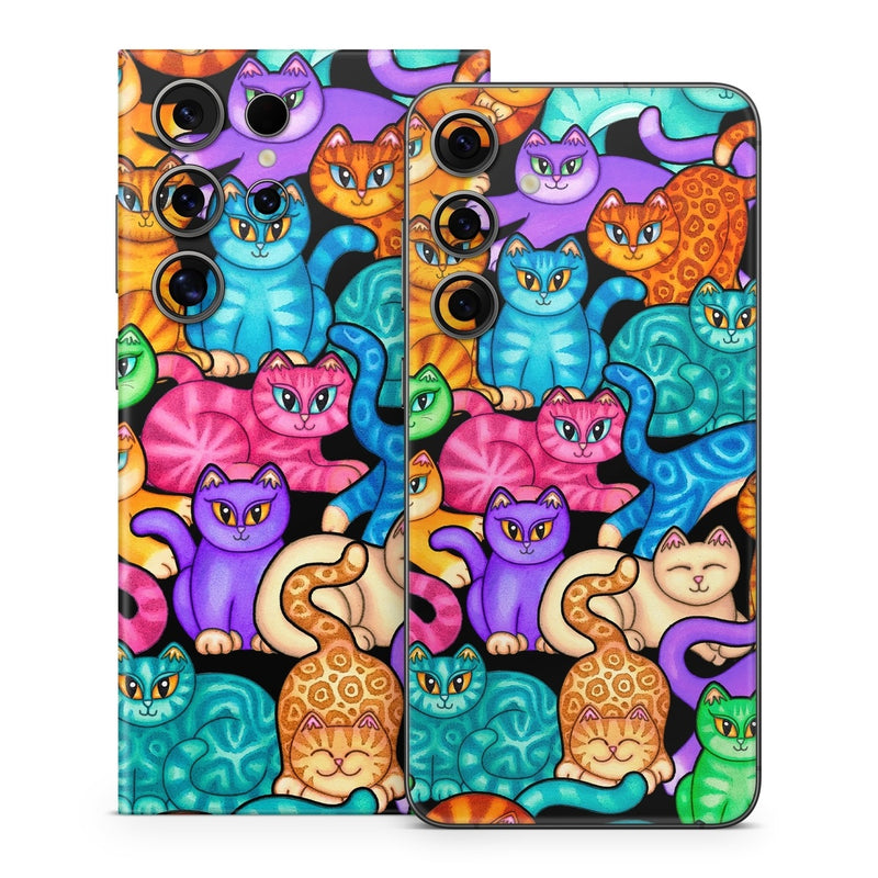 SGS24-CLRKIT Samsung Galaxy S24 Skin - Colorful Kittens -  Decal Girl