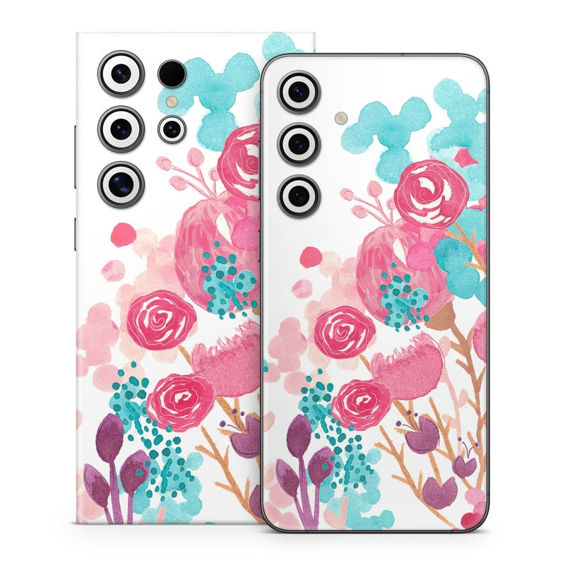 SGS24-BLUSHBLS Samsung Galaxy S24 Skin - Blush Blossoms -  Decal Girl