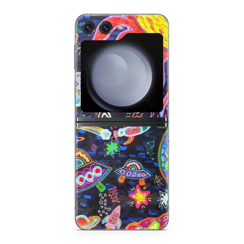 SGZFLP5-OSPACE Samsung Galaxy Z Flip5 Skin - Out to Space -  Decal Girl