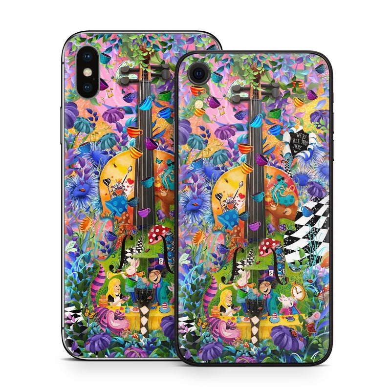 AIPX-AWTEA Apple iPhone X Skin - Alices Wonderland Tea Party -  Decal Girl