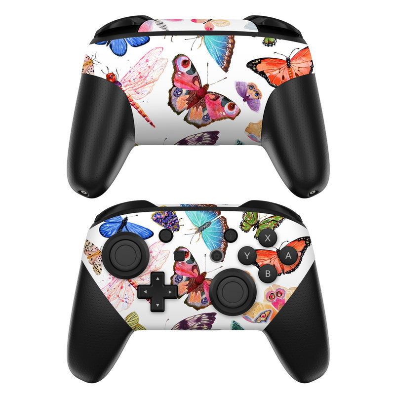 NSWP-BUTTERFLYSCAT Nintendo Switch Pro Controller Skin - Butterfly Scatter -  Decal Girl