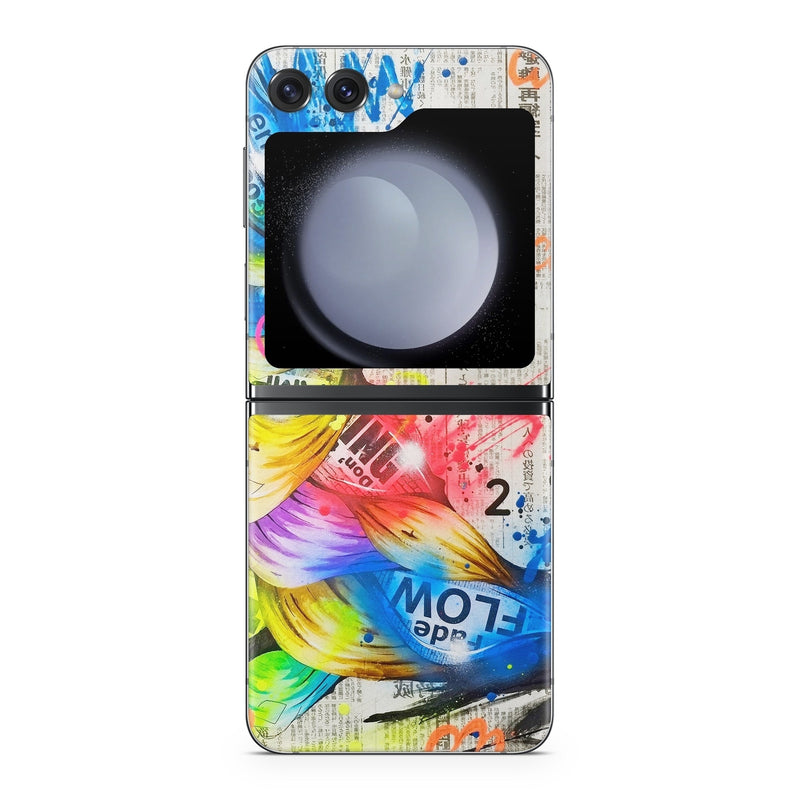 SGZFLP5-AOITORI Samsung Galaxy Z Flip5 Skin - Aoi Tori -  Decal Girl