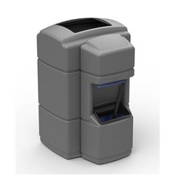 40 gal Waste N Wipe Center Single, Black