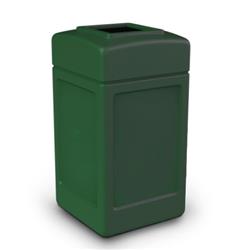 55 gal Square Waste Containers - Green